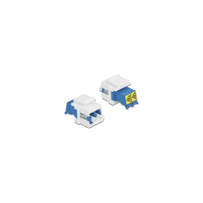 Keystone Modul LC Duplex Buchse zu LC Duplex Buchse mit Laserschutzklappe innen — image 1
