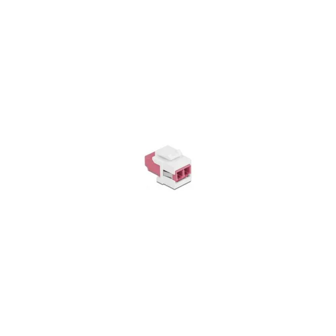 Keystone Modul LC Duplex Buchse zu LC Duplex Buchse violett weiß — image 1