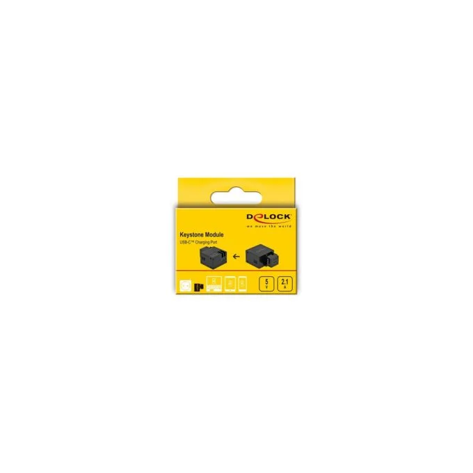 Keystone Modul mit USB Type-CTM Ladebuchse 2.1 A schwarz — image 3