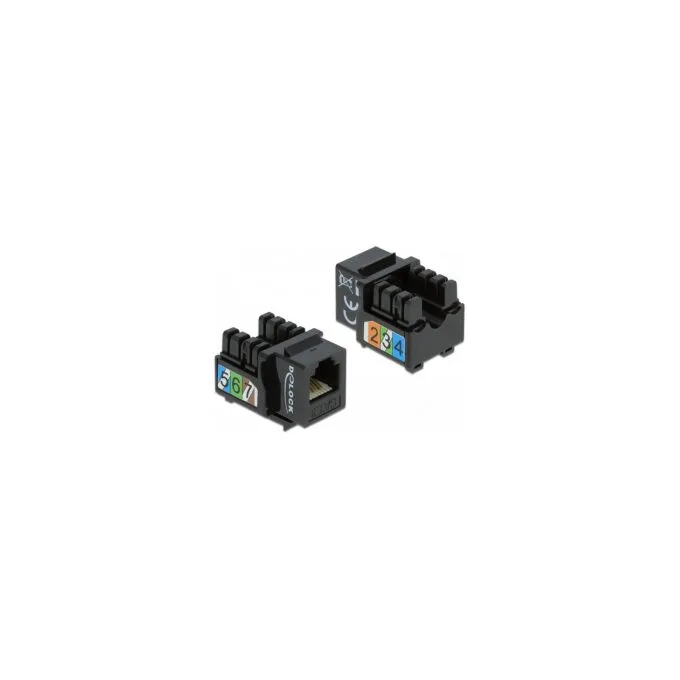 Keystone Modul RJ12 Buchse to LSA Cat.3 UTP schwarz — image 1