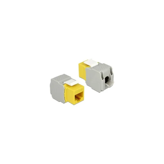 Keystone Modul RJ45 Buchse to LSA Cat.6 UTP gelb — image 1