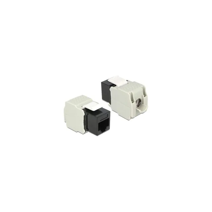 Keystone Modul RJ45 Buchse to LSA Cat.6 UTP schwarz — image 1