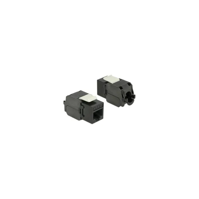Keystone Modul RJ45 Buchse to LSA Cat.6A UTP schwarz — image 1