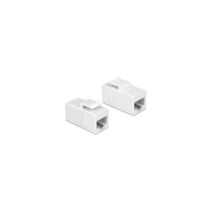 Keystone Modul RJ45 Buchse to RJ45 Buchse Cat.6 UTP weiß — image 1