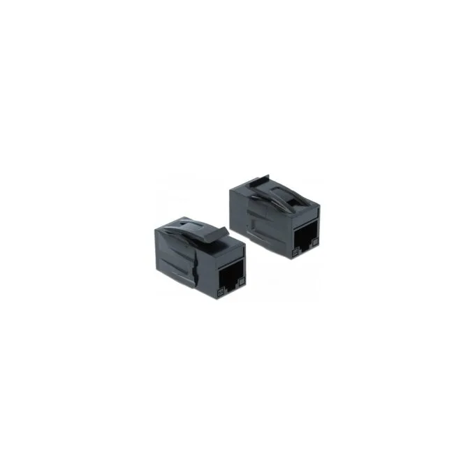 Keystone Modul RJ45 Buchse to RJ45 Buchse Cat.6A UTP schwarz — image 1