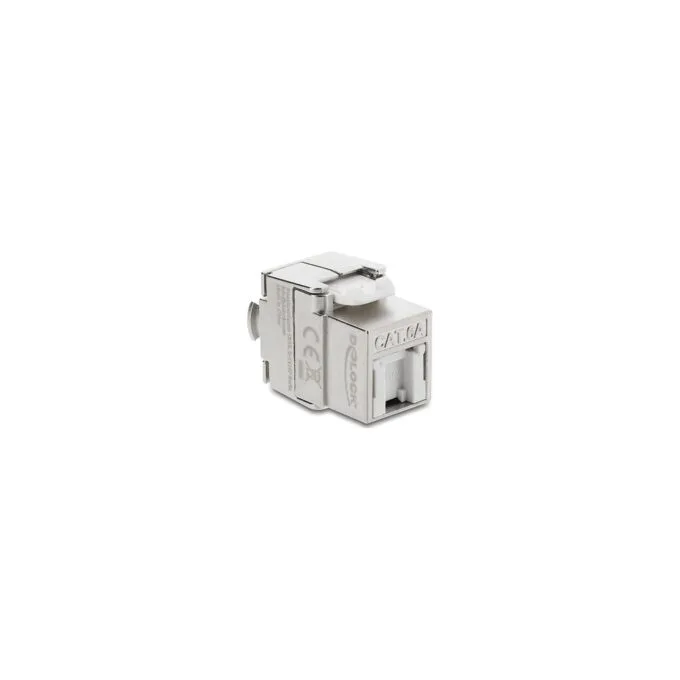 Keystone Modul RJ45 Buchse zu LSA Cat.6A geschirmt werkzeugfrei mit Staubschutzklappe — image 1