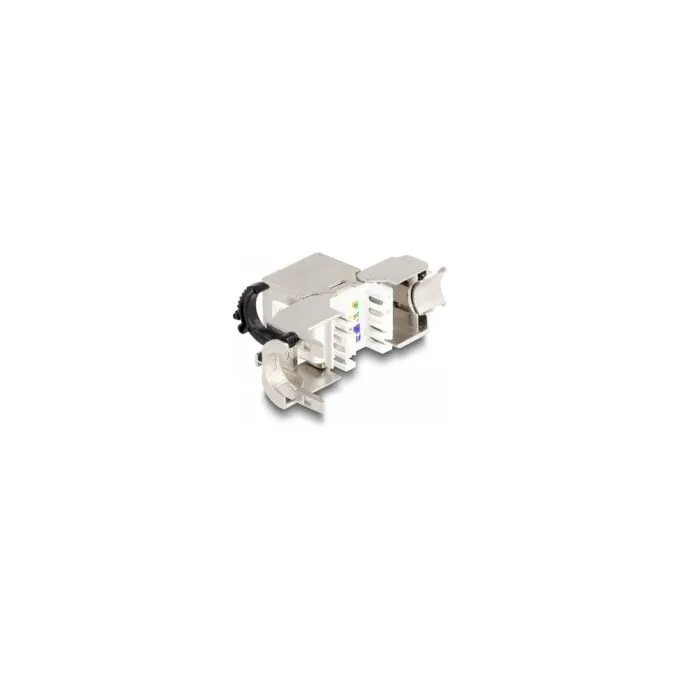 Keystone Modul RJ45 Buchse zu LSA Cat.6A STP mit Verschlussclip und kabelbinderfrei — image 2