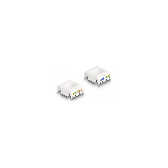 Keystone Modul RJ45 Buchse zu LSA Cat.6A STP mit Verschlussclip und kabelbinderfrei — image 3