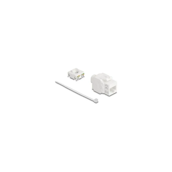 Keystone Modul RJ45 Buchse zu LSA Cat.6A UTP 180° werkzeugfrei — image 1