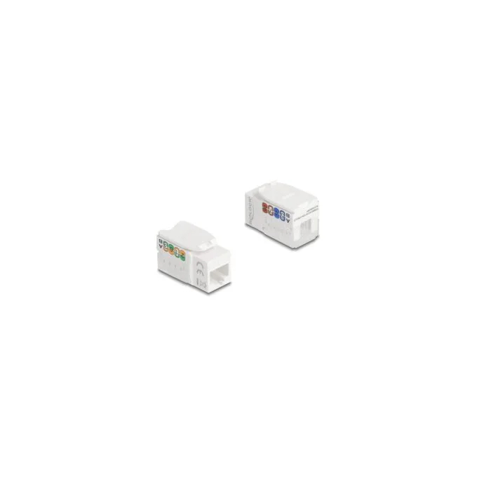 Keystone Modul RJ45 Buchse zu LSA Cat.6A UTP 90° werkzeugfrei — image 1