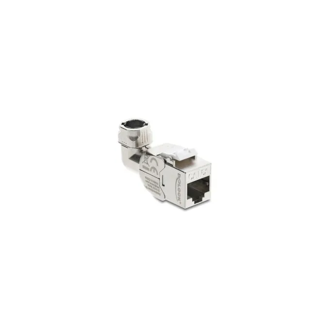 Keystone Modul RJ45 Buchse zu LSA Cat.6A werkzeugfrei 90° winkelbar geschirmt für Kabeldurchmesser von 5.0 - 8.5 mm — image 1