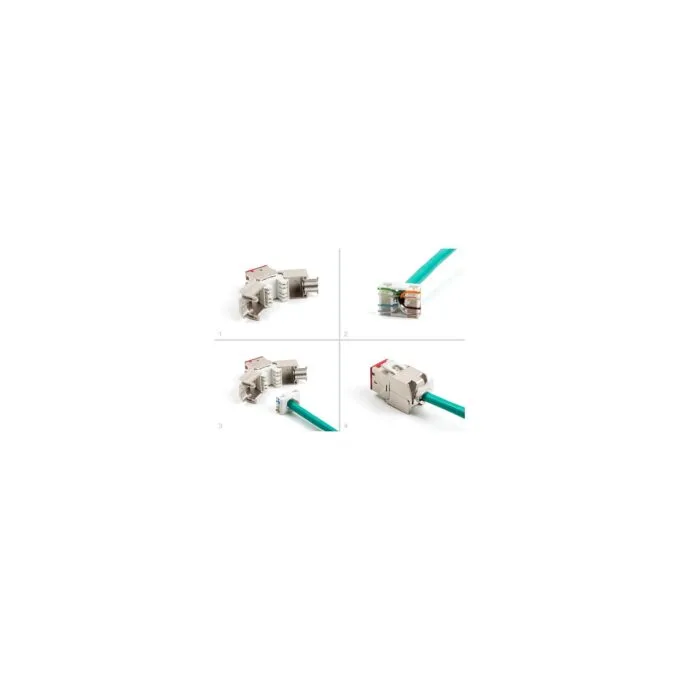 Keystone Modul RJ45 Buchse zu LSA Cat.6A werkzeugfrei rot Set 10 Stück — image 5