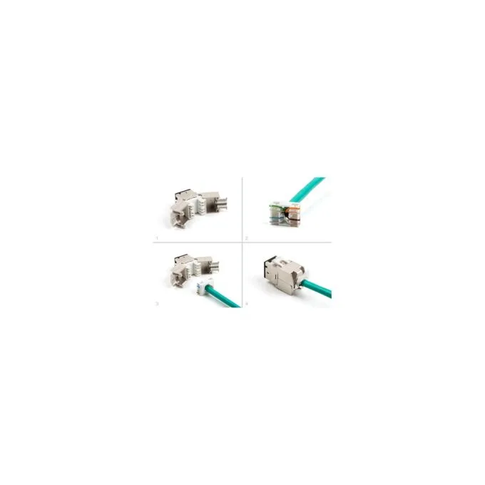 Keystone Modul RJ45 Buchse zu LSA Cat.6A werkzeugfrei schwarz Set 10 Stück — image 5