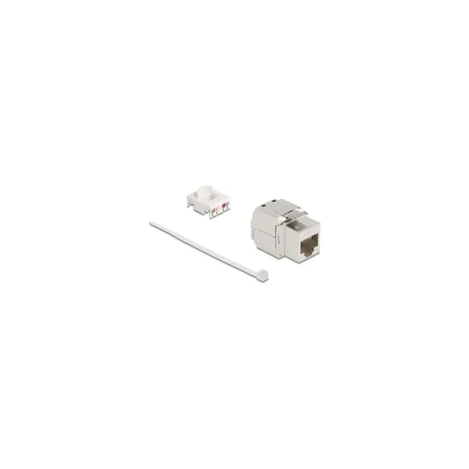 Keystone Modul RJ45 Buchse zu LSA Cat.8.1 STP mit Metall Latch werkzeugfrei — image 1