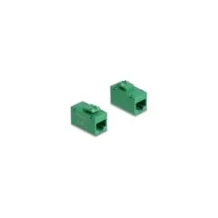 Keystone Modul RJ45 Buchse zu RJ45 Buchse Cat.6A UTP grün