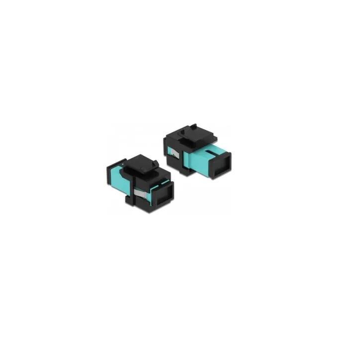 Keystone Modul SC Simplex Buchse zu SC Simplex Buchse aqua schwarz — image 2