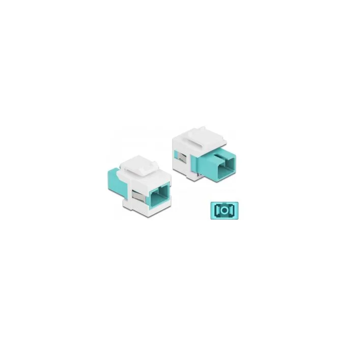Keystone Modul SC Simplex Buchse zu SC Simplex Buchse aqua weiß — image 2