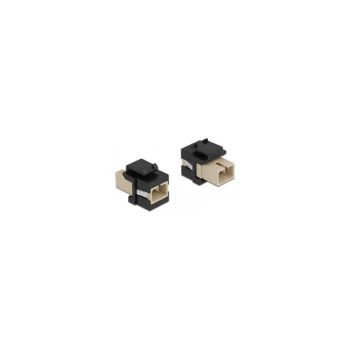 Keystone Modul SC Simplex Buchse zu SC Simplex Buchse beige schwarz — image 1