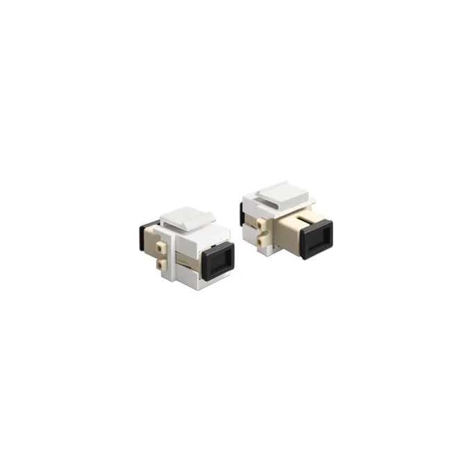 Keystone Modul SC Simplex Buchse zu SC Simplex Buchse beige weiß — image 2