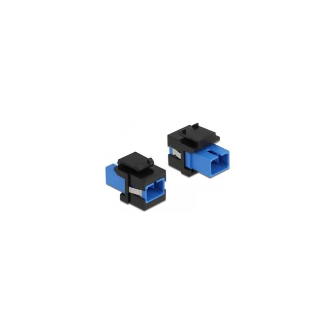 Keystone Modul SC Simplex Buchse zu SC Simplex Buchse blau schwarz — image 1