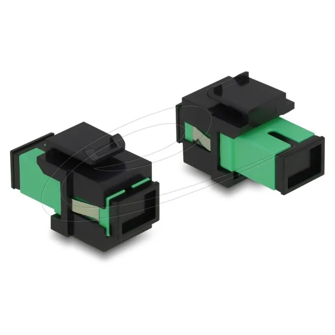 Keystone Modul SC Simplex Buchse zu SC Simplex Buchse grün schwarz — image 2
