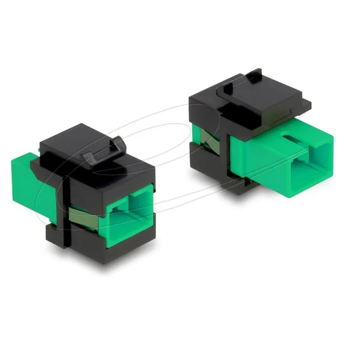 Keystone Modul SC Simplex Buchse zu SC Simplex Buchse grün schwarz — image 1
