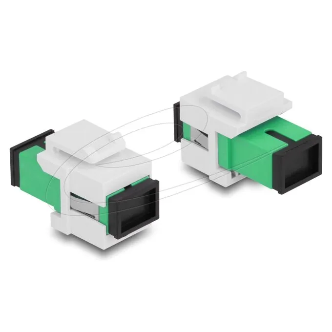 Keystone Modul SC Simplex Buchse zu SC Simplex Buchse grün weiß — image 2
