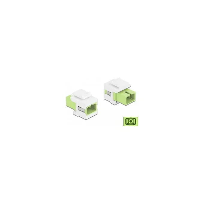 Keystone Modul SC Simplex Buchse zu SC Simplex Buchse lindgrün weiß — image 2