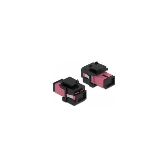 Keystone Modul SC Simplex Buchse zu SC Simplex Buchse violett schwarz — image 2