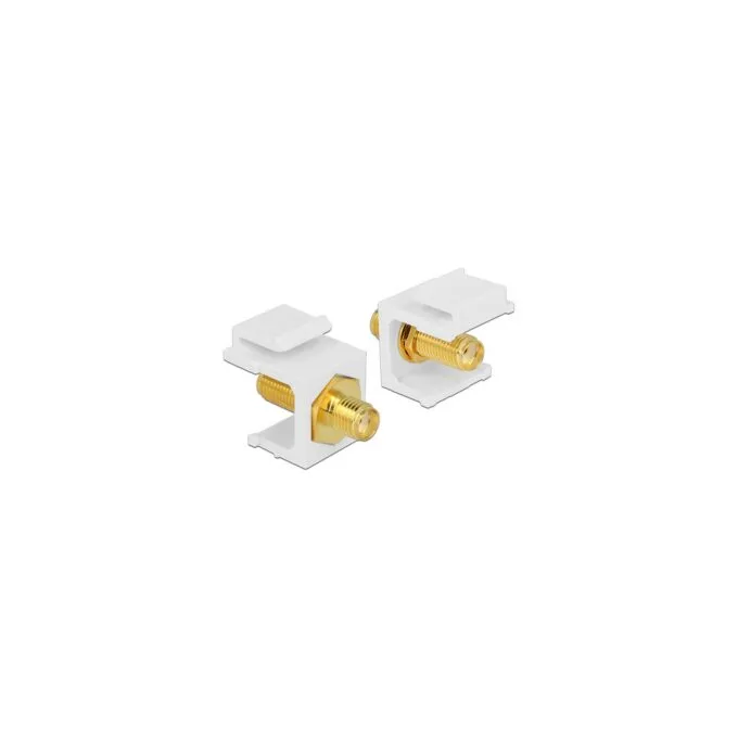 Keystone Modul SMA Buchse to SMA Buchse weiß — image 1