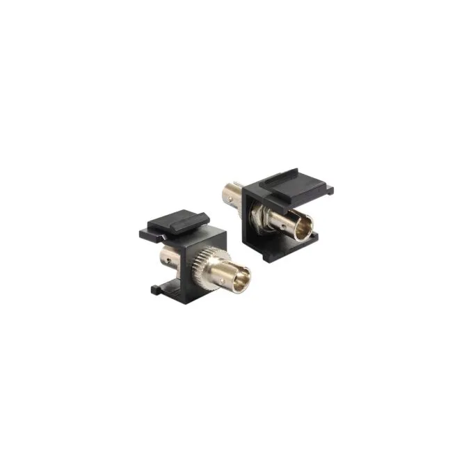 Keystone Modul ST Simplex Buchse to ST Simplex Buchse schwarz — image 1