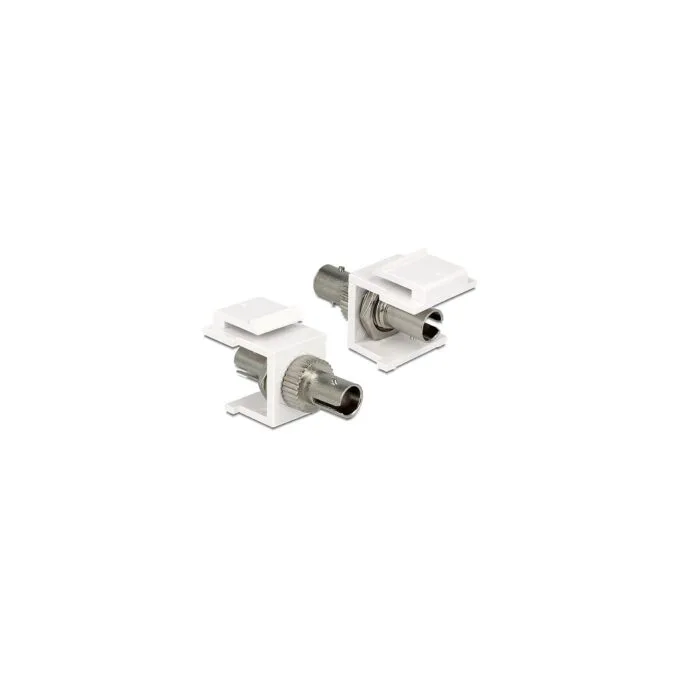Keystone Modul ST Simplex Buchse to ST Simplex Buchse weiß — image 1