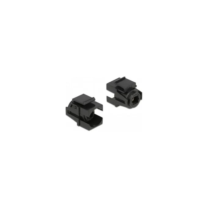Keystone Modul TOSLINK Buchse to TOSLINK Buchse schwarz — image 1
