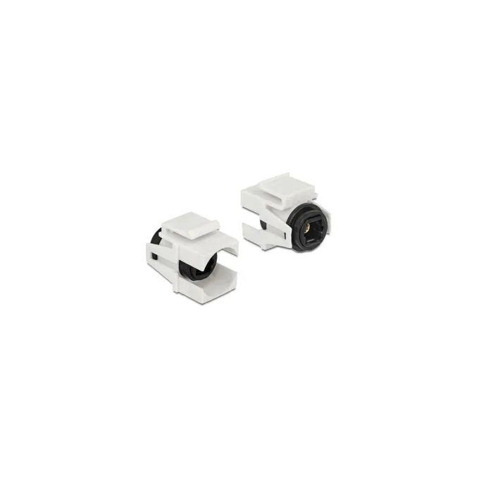 Keystone Modul TOSLINK Buchse to TOSLINK Buchse weiß — image 1
