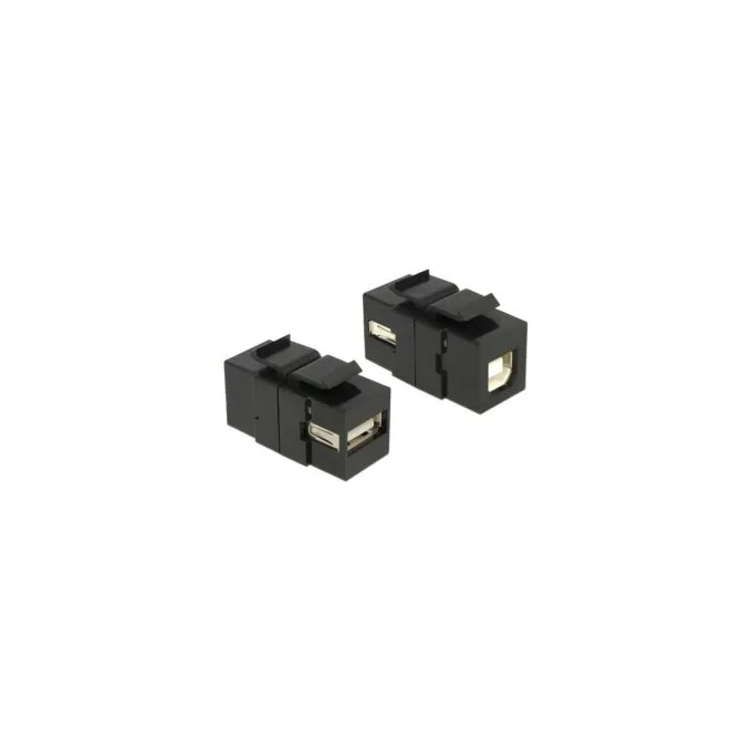 Keystone Modul USB 2.0 A Buchse to USB 2.0 B Buchse schwarz — image 1