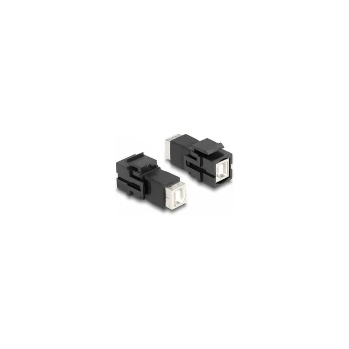 Keystone Modul USB 2.0 Typ-B Buchse zu USB 2.0 Typ-B Buchse schwarz — image 1