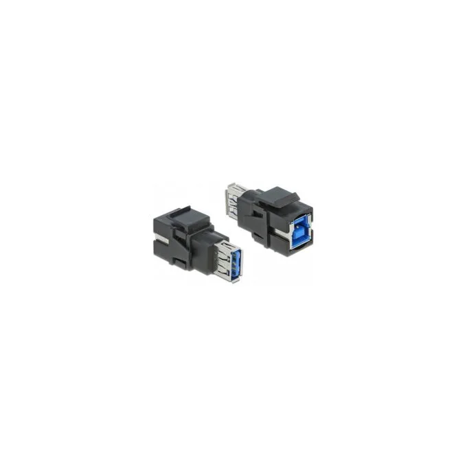 Keystone Modul USB 5 Gbps A Buchse to USB 5 Gbps B Buchse schwarz — image 2