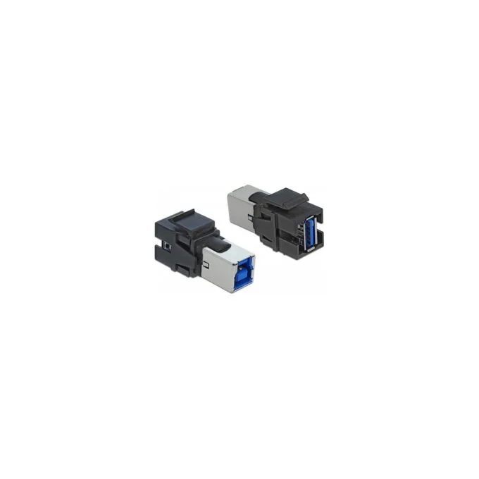 Keystone Modul USB 5 Gbps A Buchse to USB 5 Gbps B Buchse schwarz — image 1