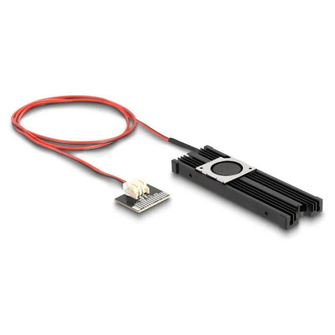 Kühlkörper mit Lüfter für M.2 SSD 2280 schwarz — image 1