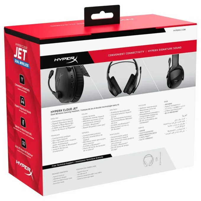 Kingston HyperX Cloud Jet - Headset - kabellos - Schwarz — image 12