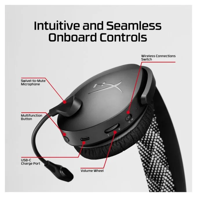 Kingston HyperX Cloud Jet - Headset - kabellos - Schwarz — image 3