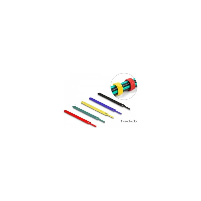 Klett-Kabelbinder L 150 x B 12 mm farbig Set 10 Stück — image 2