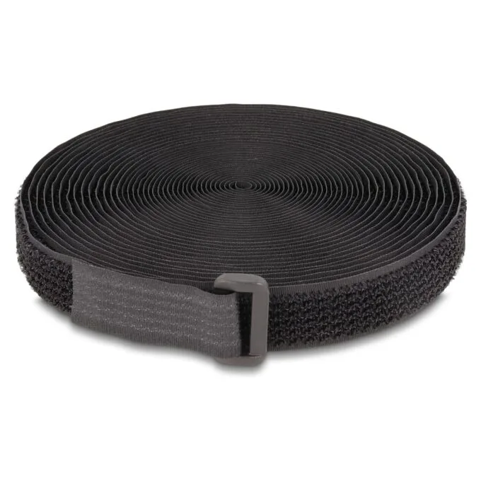 Klettband auf Rolle mit Schlaufe L 5 m x B 20 mm schwarz — image 2