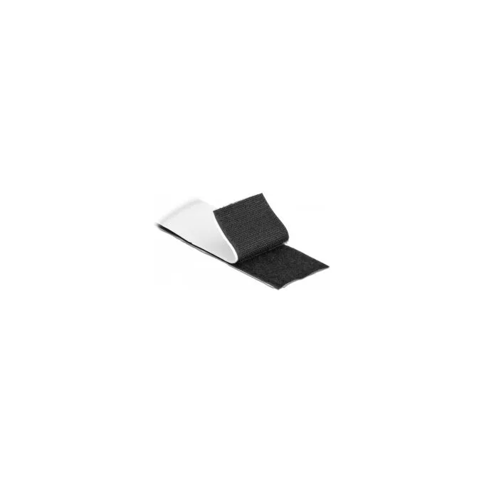 Klettband selbstklebend mit Haft- und Flauschband L 1 m x B 50 mm schwarz — image 2