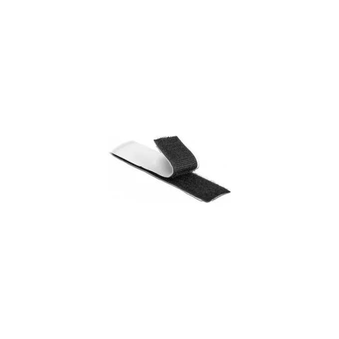 Klettband selbstklebend mit Haft- und Flauschband L 10 m x B 25 mm schwarz — image 3