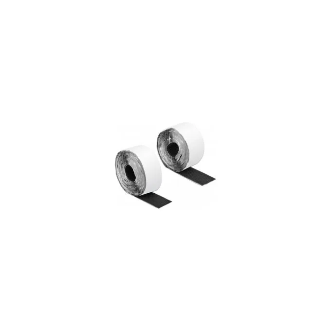 Klettband selbstklebend mit Haft- und Flauschband L 5 m x B 50 mm schwarz — image 1