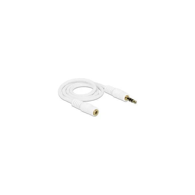 Klinkenverlängerungskabel 3.5 mm 3 Pin Stecker to Buchse 0.5 m weiß — image 2