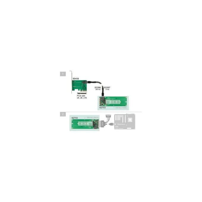 Konverter SATA 22 Pin SFF-8643 NVMe to 1 x M.2 Key M — image 3