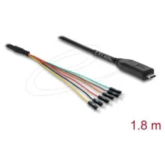 Konverter USB 2.0 Type-CTM zu UART TTL (3,3 V) Schnittstelle mit 6 x Pfostenstecker TX RX CTS RTS und 5 V Ausgangsspa...