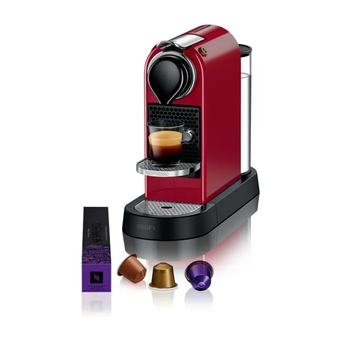 Krups Kaffeemaschine Nespresso CitiZ rot — image 1